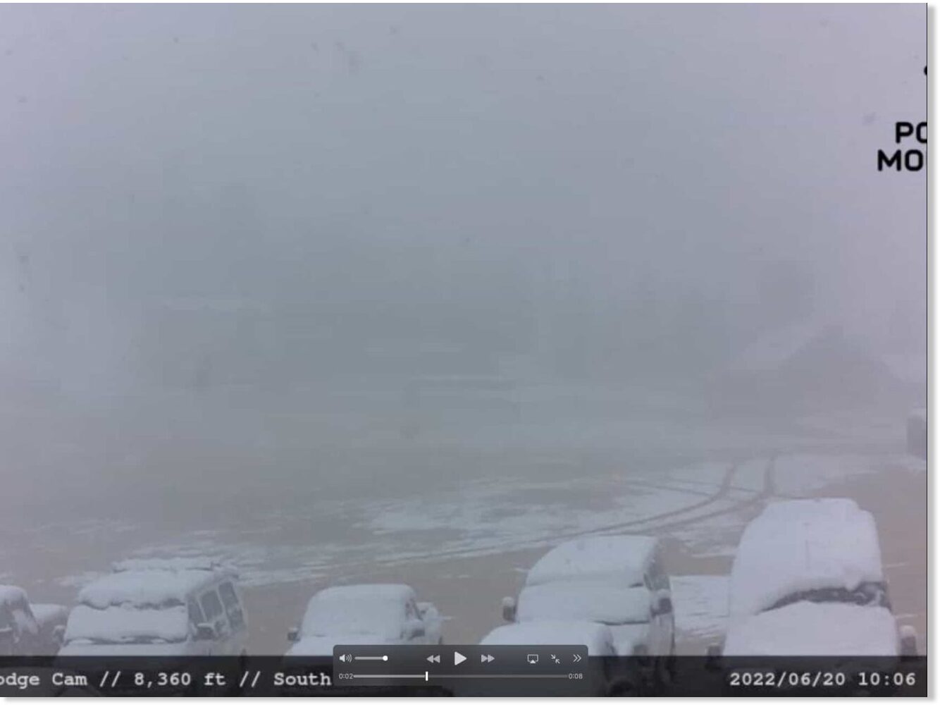 Did Powder Mountain, Utah just get one of its biggest dumps of the season? On June 20th?!
