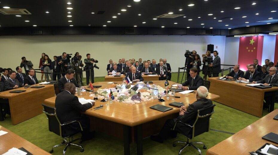BRICS leaders meeting.