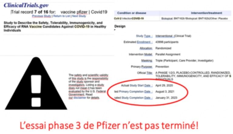 Click to enlarge Pfizer lethal danger for the population of the injections