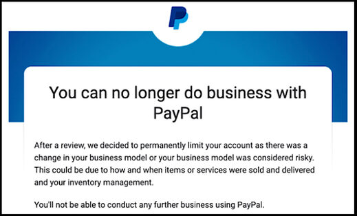 PayPal notice