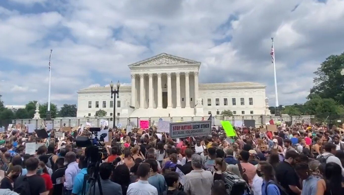 abortion protest supreme court