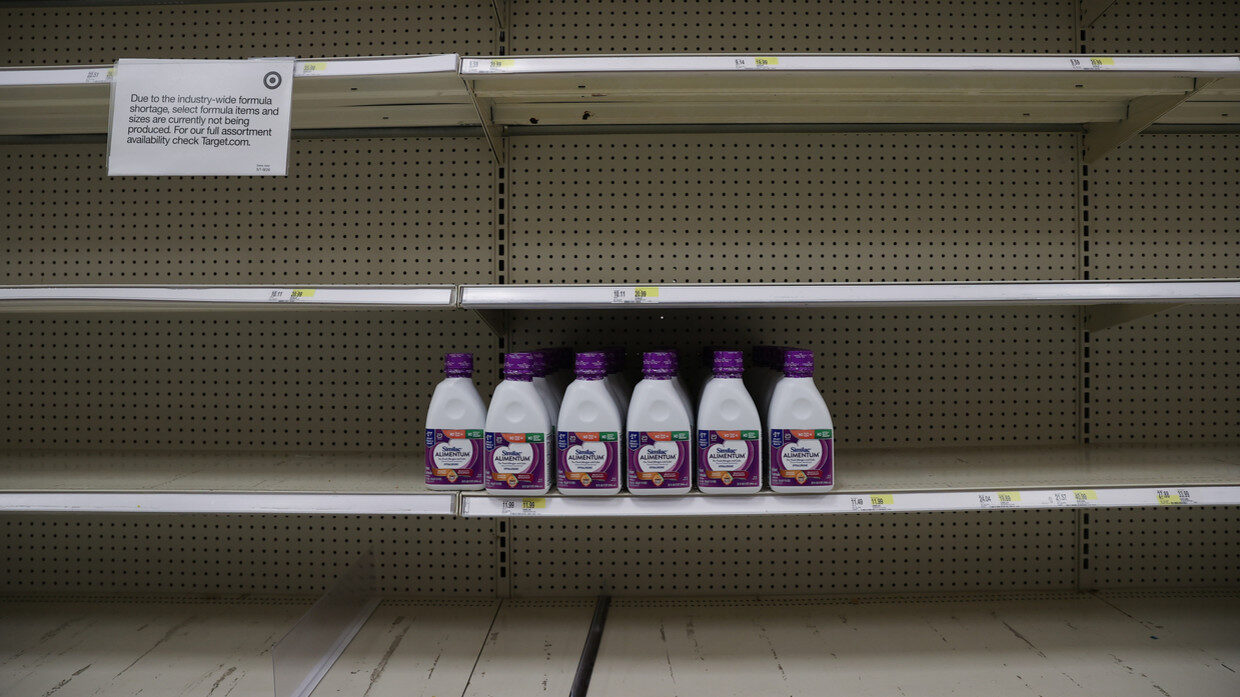 baby formula empty shelves