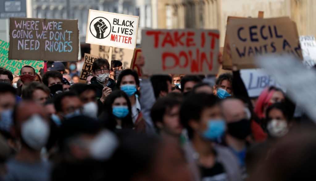blm protest university