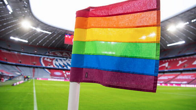 lgbt flag sports stadium transgender athletes