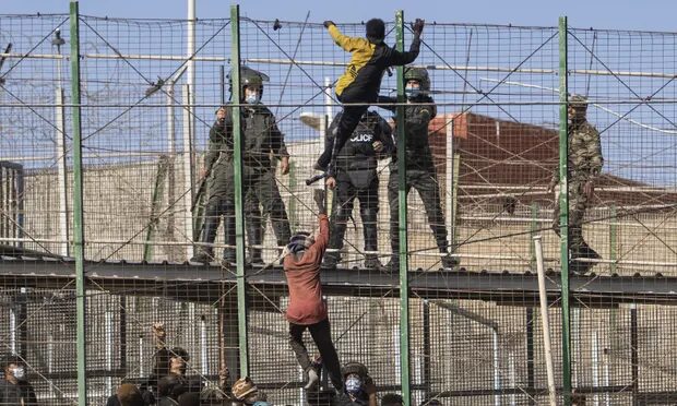 Melilla border migrant
