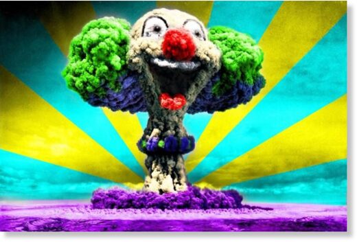 clown mushroom cloud