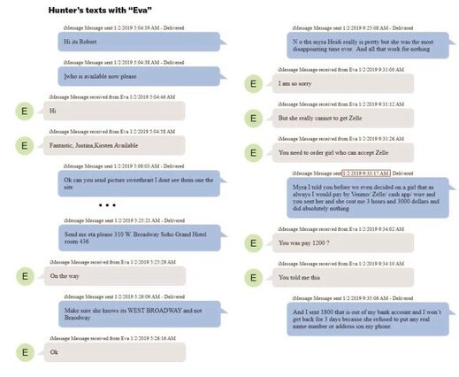 Hunter Biden text exchange with 