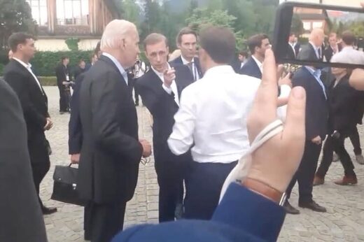 Biden top aide interrupts as Macron spills bad news about oil crisis