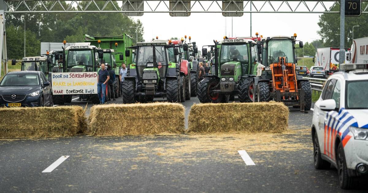 farmer protest netherlands 2022 June 27th