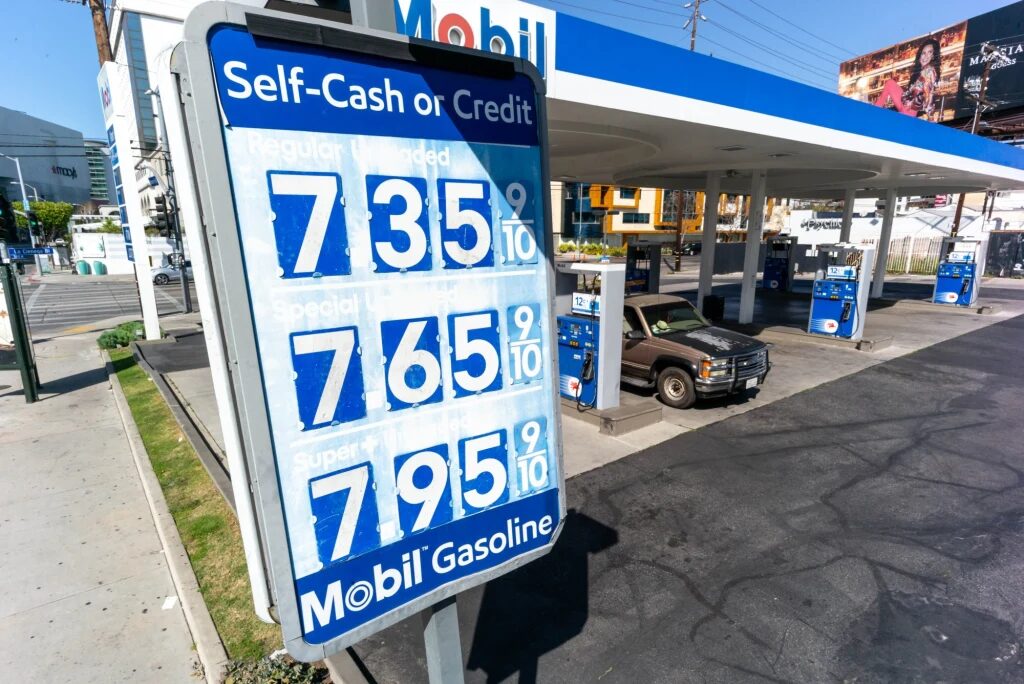 Click to enlarge gas prices