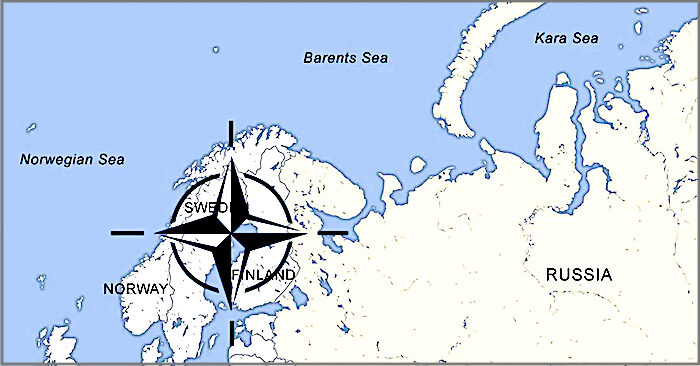 Map Barents sea