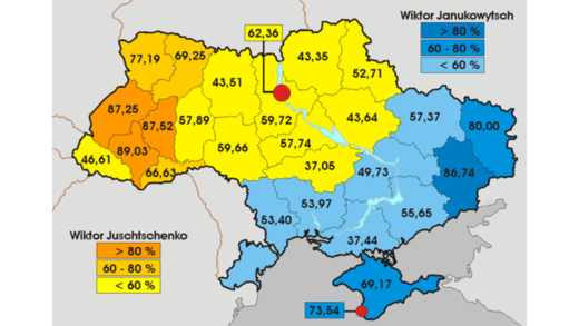 Click to enlarge support yushchenko yanocovich 2004
