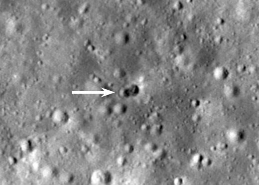 Click to enlarge mystery rocket crash moon