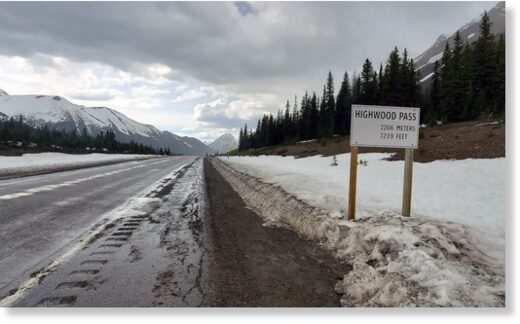 The Highwood Pass on June 12, 2022.