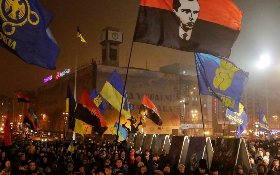 Click to enlarge ukraine nazi march stepan stephan bandera