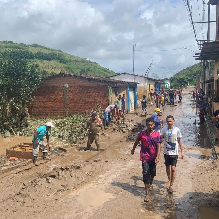 Flood clean up in Jaqueira, Pernambuco, Brazil, July 2022.