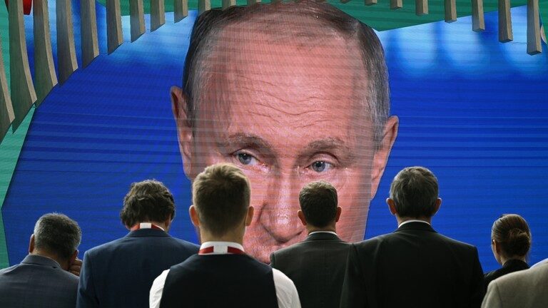 Click to enlarge Putin SPIEF video conference