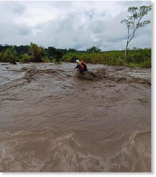 Flood rescue in Ecuador July 2022