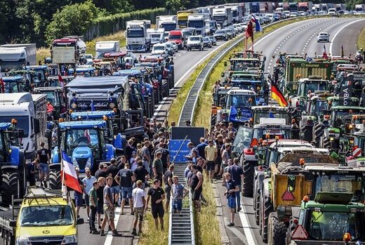 dutch german farmers protest