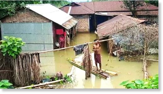 As many as 620 villages in Asaam still remain under floodwaters