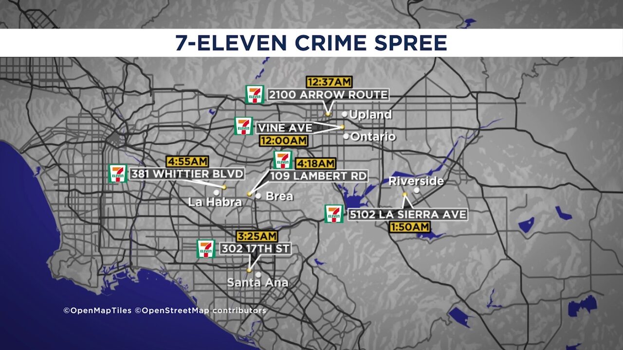 Click to enlarge 7-eleven crime spree