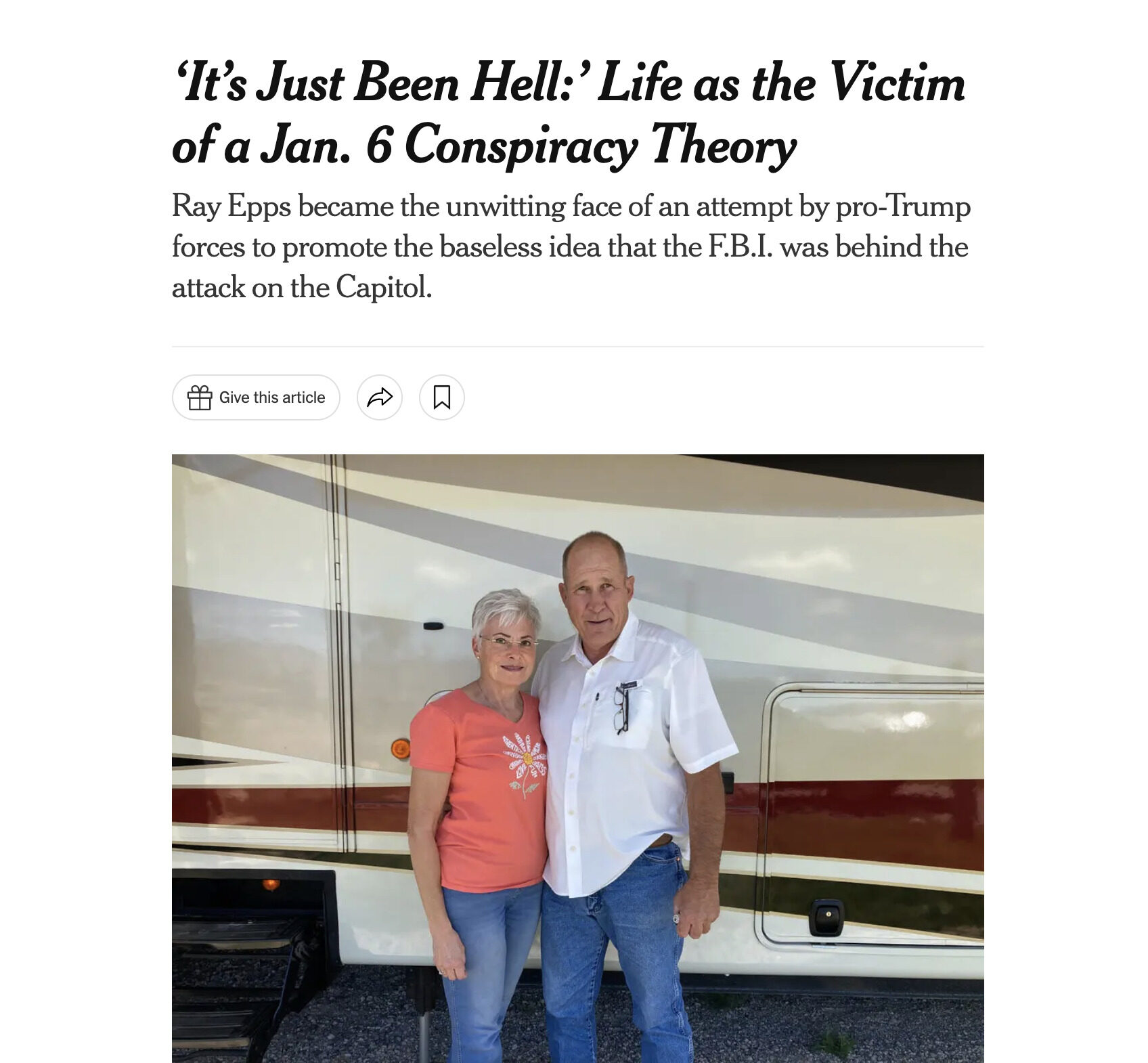Click to enlarge Ray Epps Jan 6 nyt puff piece