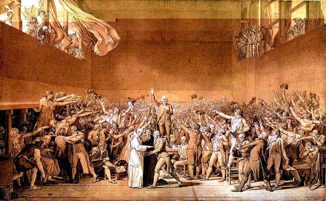 Click to enlarge Tennis court oath french revolution