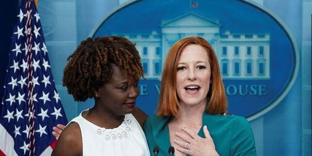 Click to enlarge Karine Jean-Pierre Jennifer Psaki