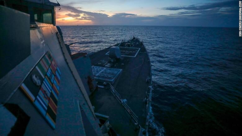 Click to enlarge USS Benfold warship