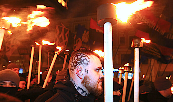 Man with torch