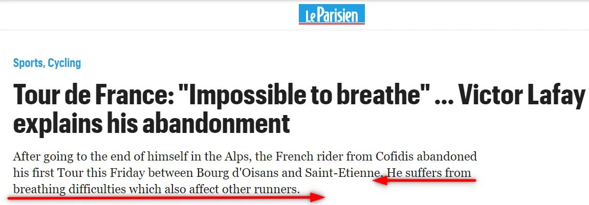 Click to enlarge Le Parisien Article