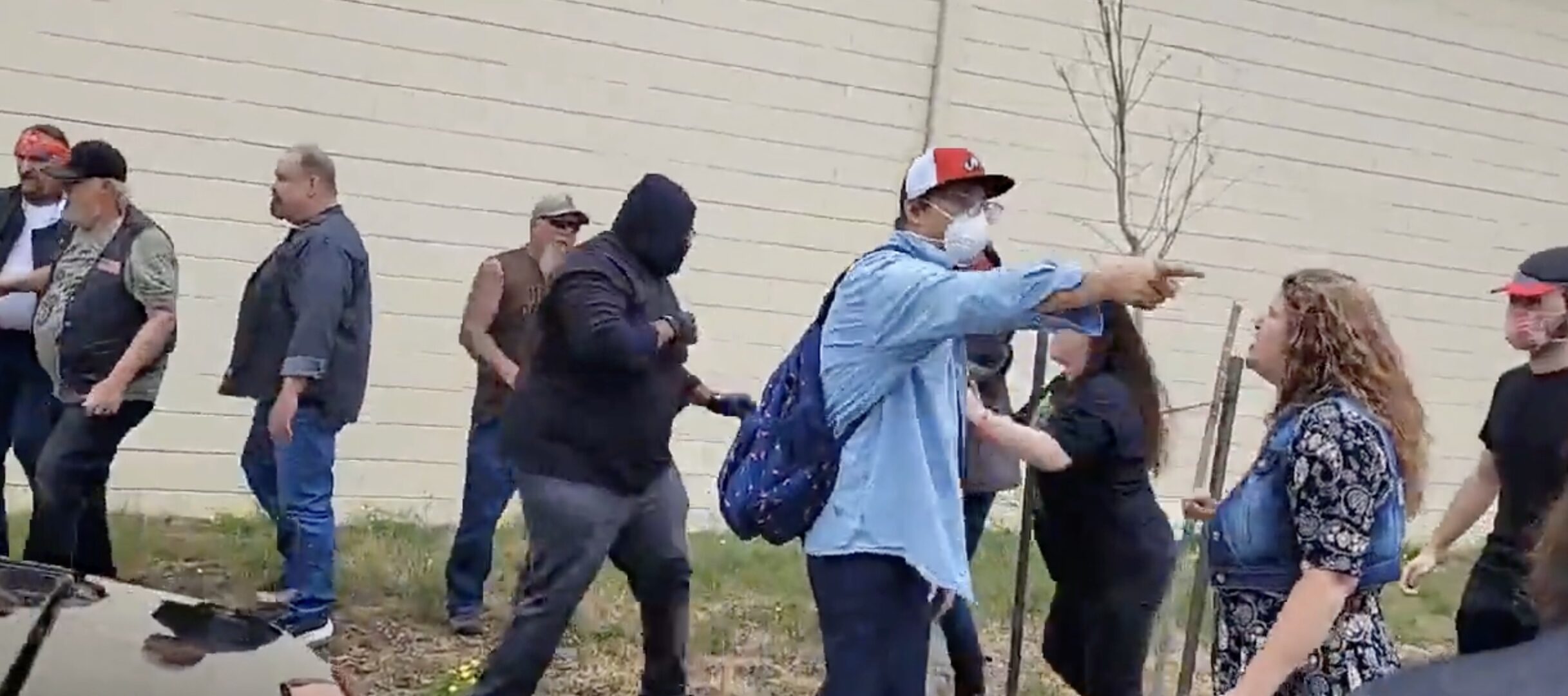 antifa vs biker gang