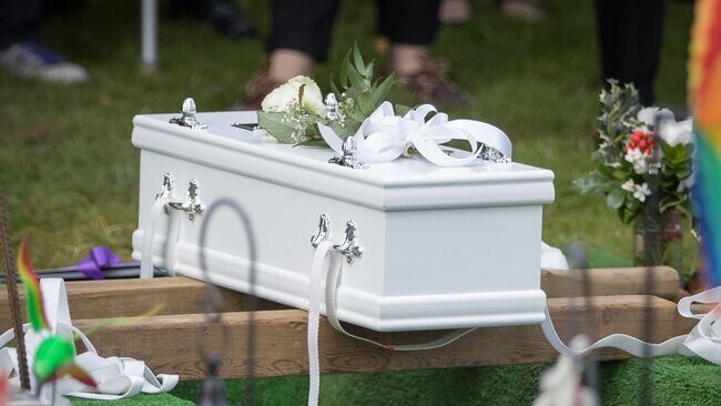 Click to enlarge child casket