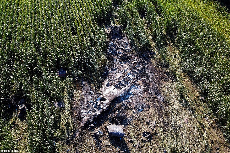 Ukrainian cargo plane which crashed in fireball explosion in Greece was carrying 11 TONS of weapons including mortar shells and land mines to Bangladesh