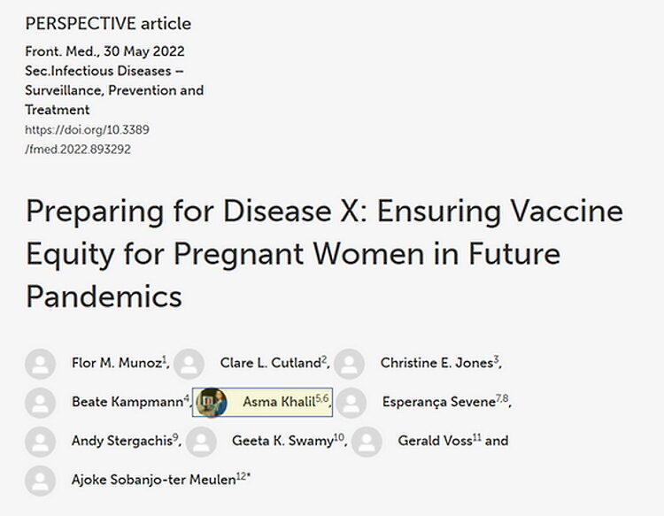 asma khalil pfizer vaccine pregnanacy paper