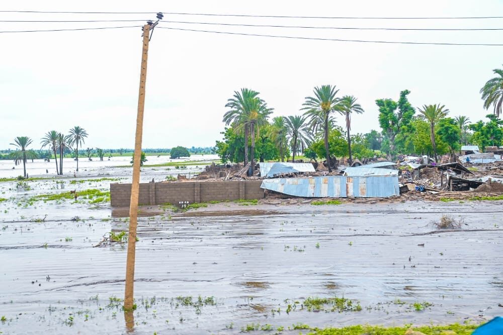 Click to enlarge Flood damage in Yobe, Nigeria, July 2022.