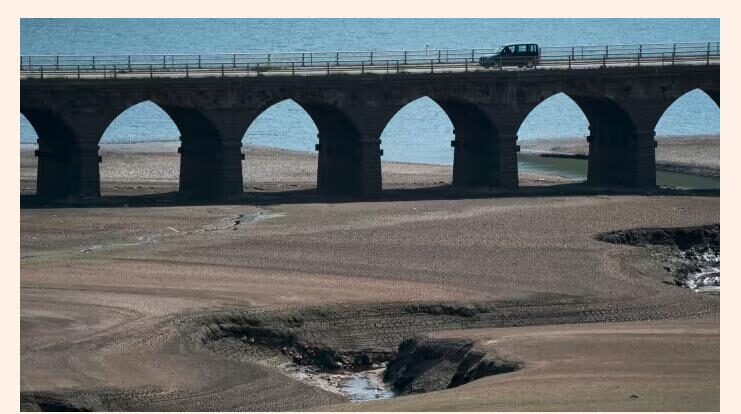 reservoir drought bridge stream