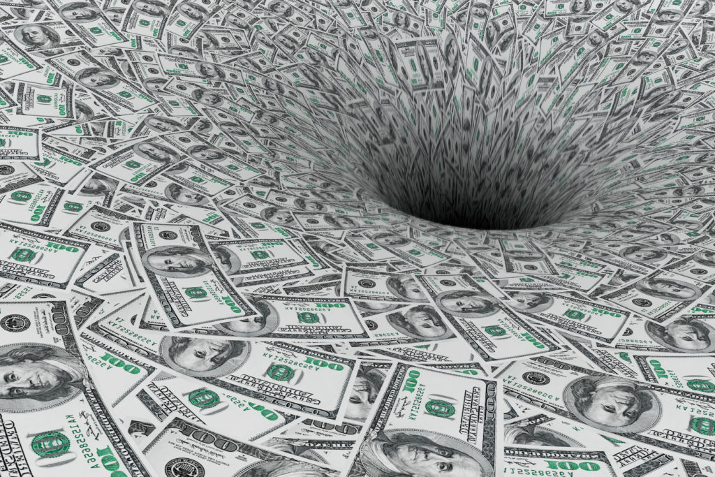 dollar black hole drain