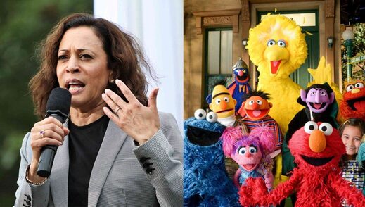 kamala harris sesame street
