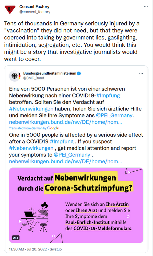 Click to enlarge Twitter Post