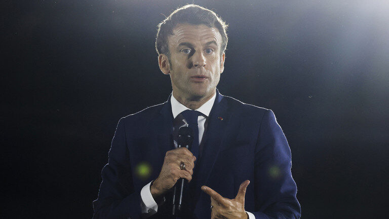 Click to enlarge Emmanuel Macron