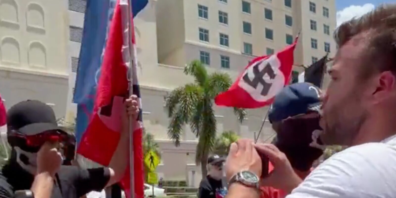 nazi flags at TPUSA