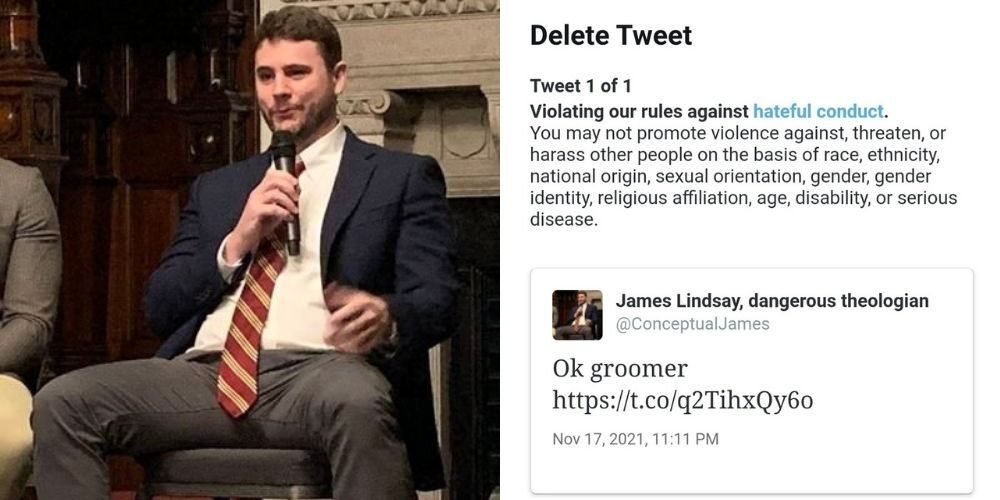 Click to enlarge james lindsay locked out twitter groomer