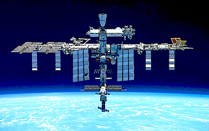 ISS in space