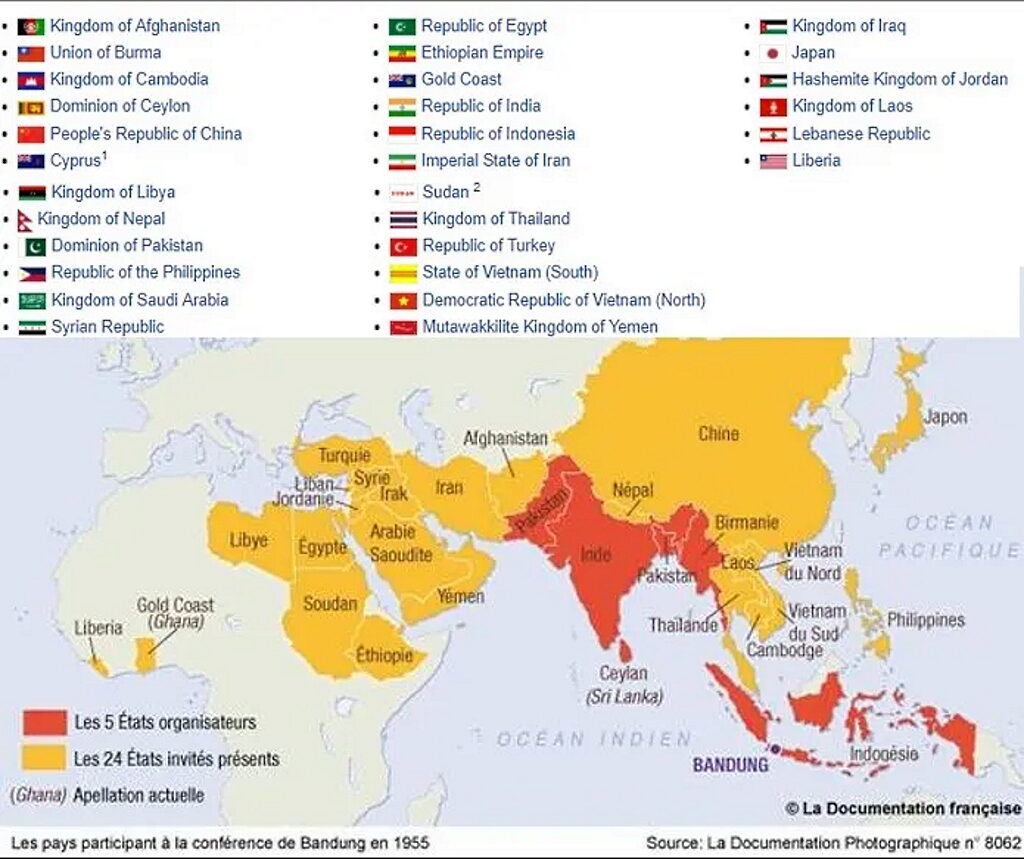 Click to enlarge british colonies Bandung conference decolonization