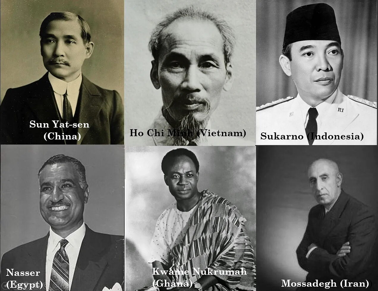 Click to enlarge world leaders decolonization Bandung Conference