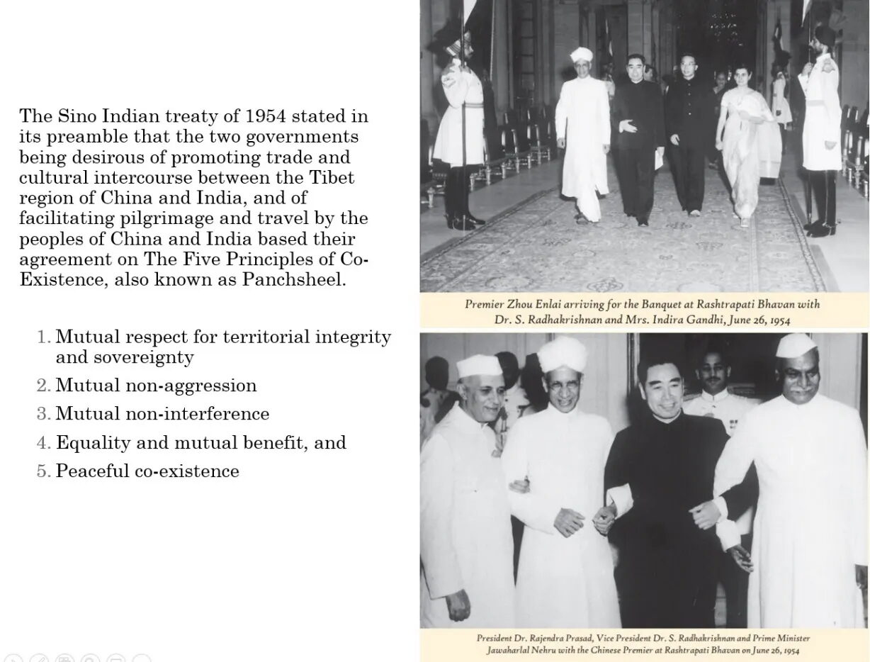 Click to enlarge sino indian treaty five principles panchsheel