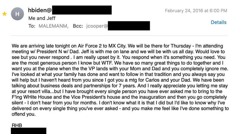 Click to enlarge hunter joe biden emails business meetings