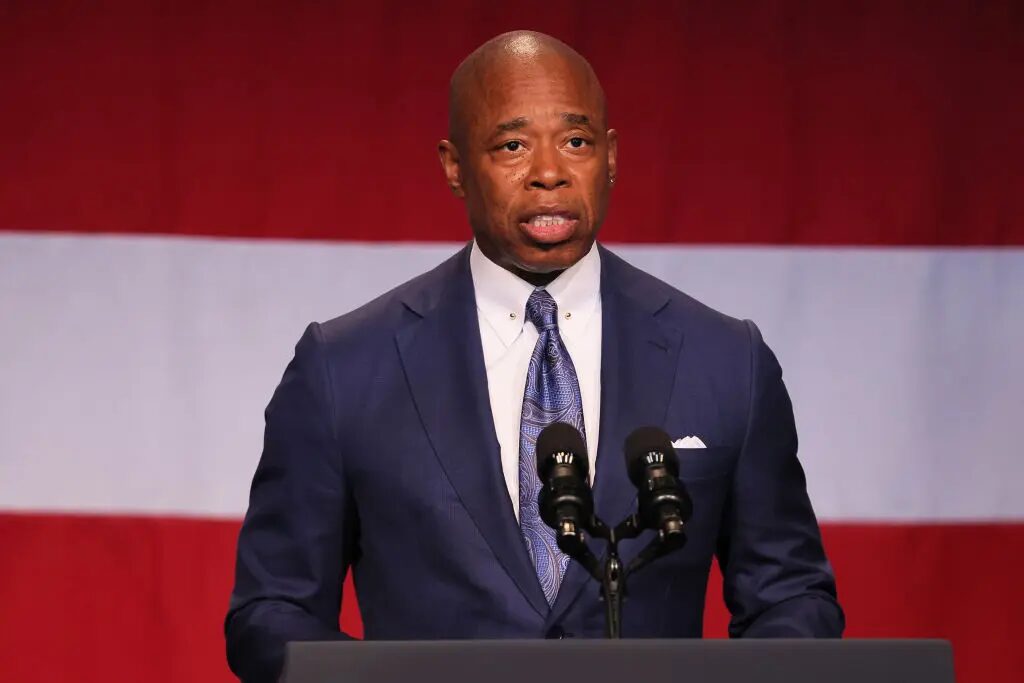 Click to enlarge NYC Mayor Eric Adams