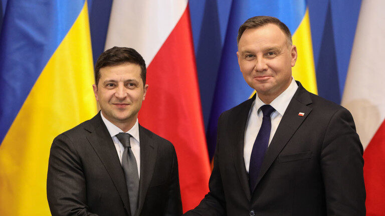 Vladimir Zelensky and Andrzej Duda